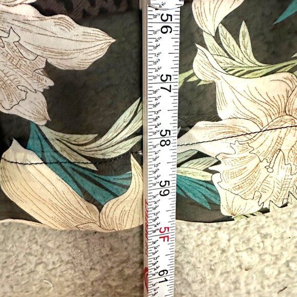 Sen Maxi Dress Leopard Floral Paneled Spaghetti Colorful Lined Chiffon - Picture 5 of 16